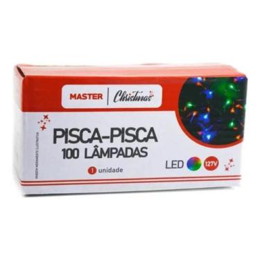 Imagem de Pisca-Pisca 100 Lampadas LED Arroz Colorido - 8 Funcoes - Rio Master