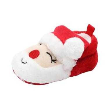 Imagem de Sapatos De Bebê Fofos De Papai Noel Para Meninos E Meninas, Primeiros 