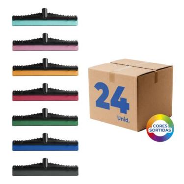 Imagem de Rodo de Plástico com EVA Duplo 41cm Reforçado - Kit com 24 - Seller