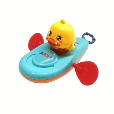 Imagem de Brinquedo de Banho Pato a Corda (Wind-Up)  Diversão para Bebês e Crian