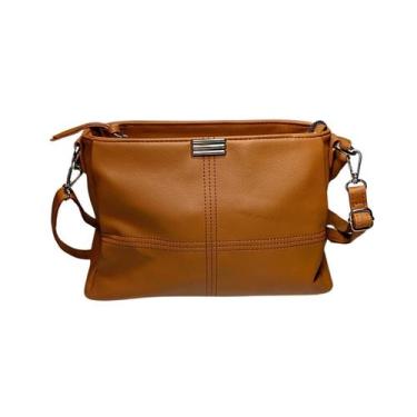 Imagem de Bolsa Feminina Transversal Tiracolo Caramelo AL2470CR - Semax