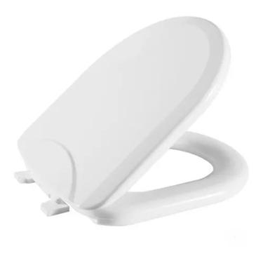 Imagem de Assento Sanitário Donna Branco Tampa para Vaso Celite Almofadado