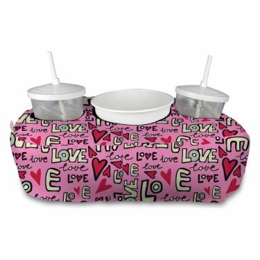 Imagem de Almofada Kit Cinema Pipoca 2 copos canudo e balde Namorados Love