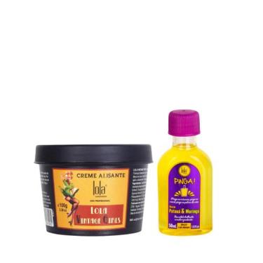 Imagem de Lola Vintage Girls Alisante 100g + Pinga! Óleo Pataúa e Moringa 50ml -