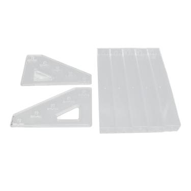 Imagem de Suporte de esmalte transparente de 5 camadas Rack de paleta de sombra transparente Organizador Escada Batom Display Caixa de armazenamento de grande capacidade para maquiadores