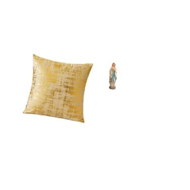 Imagem de Fenteer Capa de Almofada Elegante Da Virgem Maria para Escritório em Casa, Carro, Sofá Decorativo, Fronha, Resina Abençoada, Arte para Exibição