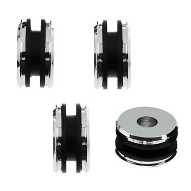 Imagem de Kit de ferragens de ancoragem destacável Chrome Harley Sissy Bars Docking Buchas para Harley 2003-2025 Flstc Modelos equipados com kit de alforje de desanexação rápida P/N 90200641a e acessórios