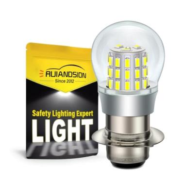 Imagem de Ruiandsion Lâmpada LED H6M P15D 10V 24V 30V Polaridade Branca 3014 Chip para Luzes de Neblina Automotivas Luz Traseira Sinal de Direção Pacote com 1