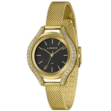 Imagem de Relógio Lince Feminino Ref: Lrgm059l36 P1kx Casual Mesh Dourado