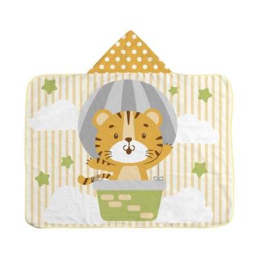 Imagem de TOALHA DE BANHO BEBE C/CAPUZ 67 CM X 90 CM BUBLIM cor: amigos da flore