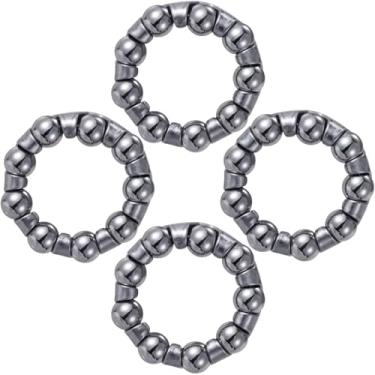 Imagem de Pndeyo 4 peças de retentor de rolamento de esferas de bicicleta de 6 mm x 9 esferas, rolamentos inferiores de aço inoxidável, acessórios de reparo de rolamentos de manivela de esfera de roda de eixo