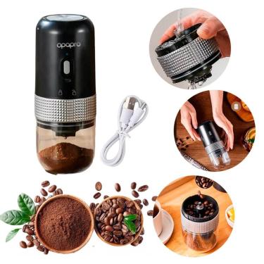 Imagem de Moedor de Café Elétrico Portátil Recarregável USB-C