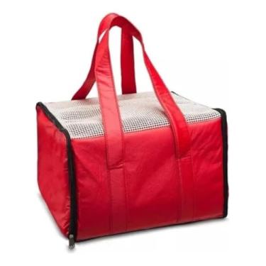 Imagem de Bolsa Pet Transporte Aéreo Padrão Latam Ventilada Suporta Até 7kg Caixa Transporte De Cães E Gatos Cabine De Avião Bolsa Companhia Aérea Latam 36 x 33 x 23 cm