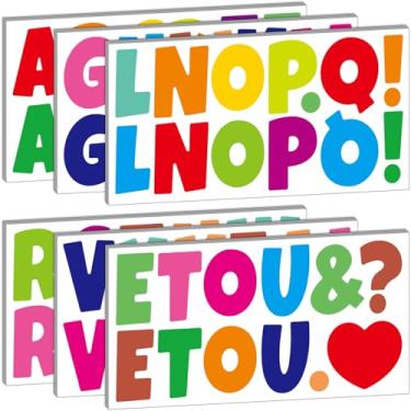 Imagem de Bemeol 288 Pcs Bulletin Board Letters 24 Sheets 2.5 Inch Self Adhesive Vinyl Alphabet Stickers Letter for Poster Board Classroom School Home Decor(Colorful)