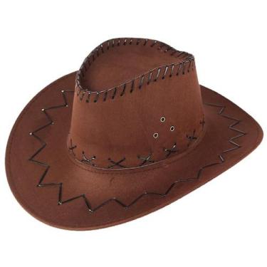Imagem de Chapéu de cowboy ocidental adulto unissex Chapéu mongol Boné de pára-s