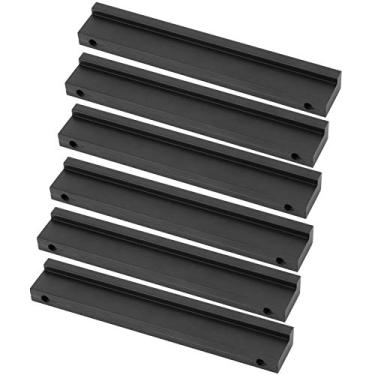 Imagem de 6 Conjuntos de Alça Porta Armário Cozinha em Liga Alumínio Forma T Hardware Puxador Gaveta Móveis Resistente à Ferrugem e Corrosão para Armários Guard