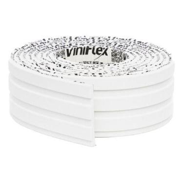 Imagem de Painel Ripado Branco Autocolante Eva - 35 Metros 10 Cm Rp 10 - ViniFle