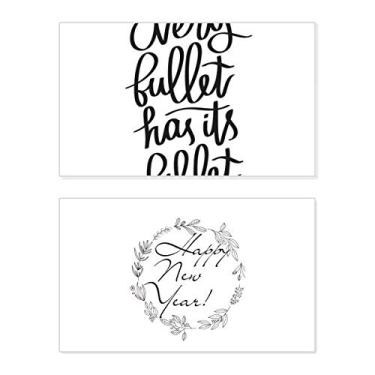 Imagem de Every Bullet Has Its Billet Citação Ano Novo Festival Cartão Bless Mensagem Presente
