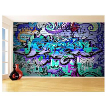 Imagem de Papel De Parede 3D Arte Graffiti Mural Grafite 3,5M Tra77