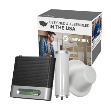 Imagem de weBoost Kit Booster de sinal de celular Office 100 (75 Ohm) | Melhora 5G e 4G LTE em todas as operadoras | Até 8.000 pés quadrados de cobertura para pequenas empresas