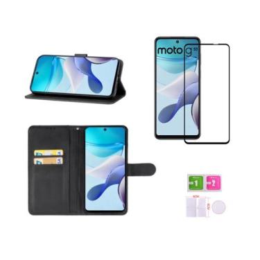 Imagem de Capa Capinha Carteira Motorola Moto G53 + Película de Vidro 3d - IMPER