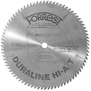 Imagem de Forrest DH10807125 Duraline 25 Lâmina de serra de corte de melamina e compensado HI-A/T de 80 dentes com mandril de 5/8 polegadas