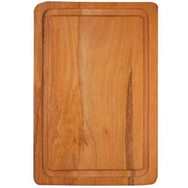 Imagem de Tábua De Corte Legumes Carne Cozinha Churrasco 45x30cm - Taumer