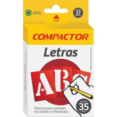 Imagem de Letras e Algarismos Vazados 35MM - Caixa com 05 Conjuntos - Compactor