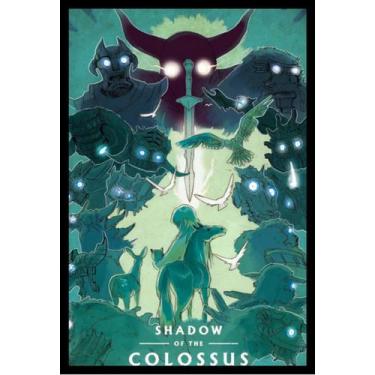 Imagem de Quadro Shadow Of The Colossus Game Arte Moldura 42x29cm - Fanarte