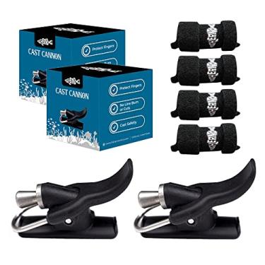 Imagem de Fishernomics Canhão Cast Cannon Surf Fishing Trigger Aid – Lançador de canhão de isca de escapamento, protege os dedos e as mãos, material durável para fundição suave – Fácil de usar e lançar mais longe (pacote com 2)