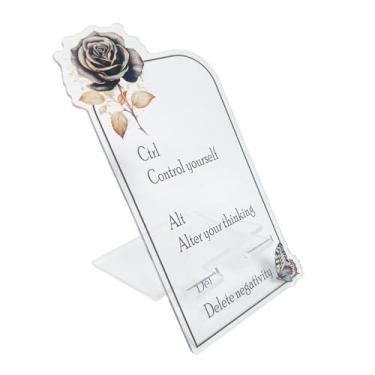 Imagem de Yetaryy Suporte de telefone inspirador motivacional para decoração de celular, suporte de telefone positivo para mesa no trabalho, acessório de mesa, suportes de telefone para presentes de escritório