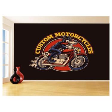 Imagem de Papel De Parede 3D Carro Antigo Moto Hot Pin Up 3,5M Cxr114 - Você Dec
