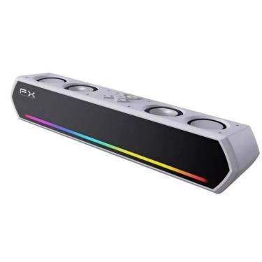 Imagem de Caixa de Som 30W Bluetooth 4 Alto Falantes Branca LED RGB