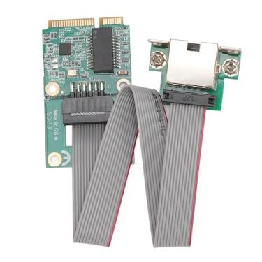 Imagem de Mini PCIE Gigabit Ethernet Card de alta velocidade 10 100 1000 Mbps Adaptador de rede duplex de meia duplex com marcação de VLAN para laptop para laptop para desktop Linux OS X