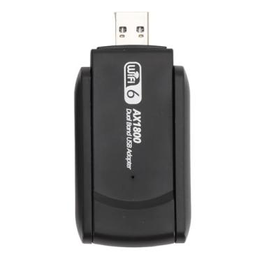 Imagem de Adaptador USB WIFI 6 1800 Mbps de alta velocidade Banda dupla Rede sem fio dongle para 10 11 Abs USB 3.0