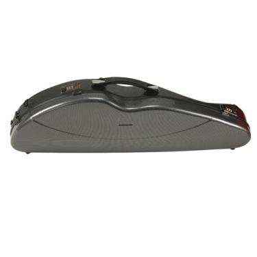 Imagem de Estojo para violino, caixa quadrada, alça dupla, trava durável, resistente à compressão, fibra de carbono Estojo para instrumento de violino(4/4 Black)