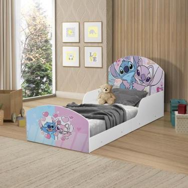 Imagem de Cama Adesivada Infantil 100%Mdf Personagens Desenho-Stitch - Aqui Move