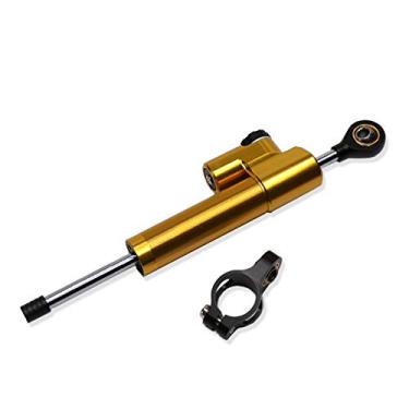 Imagem de SRDRK Estabilizador de amortecedor de direção ajustável de motocicleta para MT-10 MT10 MT07 MT-07 MT09 MT-03 Kit de montagem (amarelo)