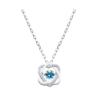 Imagem de Colar De Moissanite De 0,5ct Para Mulheres, Pingente De Diamante Simul
