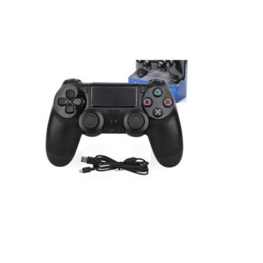 Imagem de Controle Compatível com PS 4 Com Fio Vibração Manete Joystick - DOUBLE