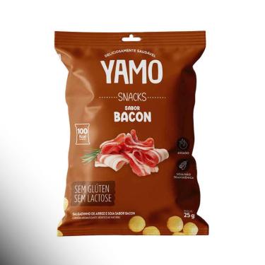 Imagem de Kit 20 Snack Salgadinho De Arroz Sabor Bacon Yamo Topway 25G-Unissex