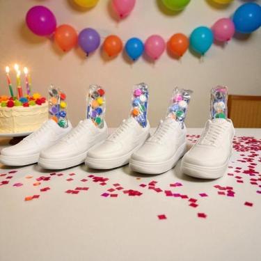 Imagem de Kit de Pintura para Tênis DIY com 8 Tintas Acrílicas e Pincéis - Marca