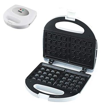 Imagem de Yajun Máquina de fazer waffle donut molde sanduíche café da manhã 750 W assadeira de bolo forno multifunções pratos antiaderentes