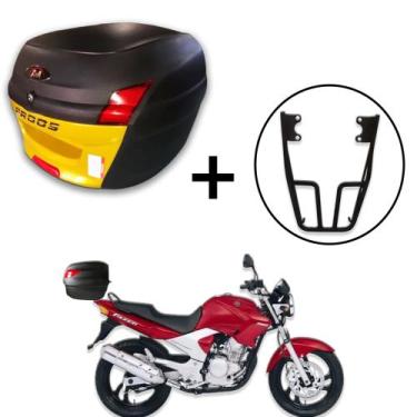Imagem de Baú 34 litros Awa Proos com Bagageiro para FAZER 250 2005-2017, Dourad