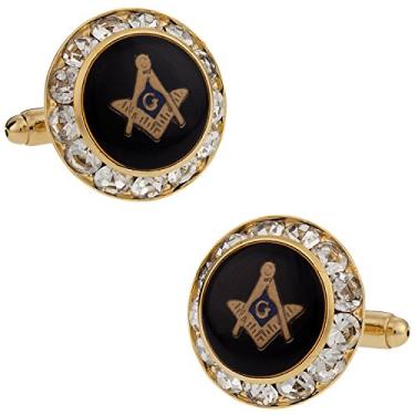 Imagem de Abotoaduras maçônicas Crystal Freemason – Feito nos EUA com caixa de apresentação