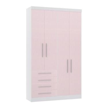 Imagem de Guarda Roupa Dormitório Modulado Alpes 4 Portas 4 Gavetas  - Módulo Lu