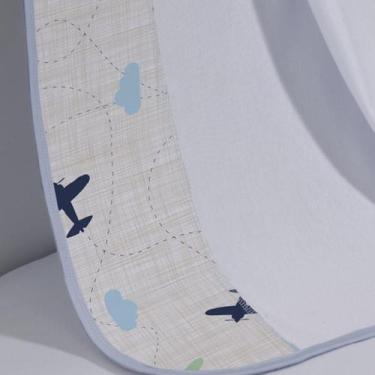 Imagem de  Cueiro Simples Tecebem Baby Frederico Malha Estampado kinder 80cmx90c