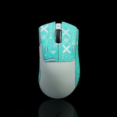 Imagem de Hokeyio BTL Fita de aderência de mouse para Razer Deathadder V3 Pro Professional antiderrapante resistente ao suor Printsteam Tenef Blue 0,5 mm (AA0244-yinhuaqianlan)