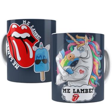 Imagem de Caneca Porcelana - Unicornio me Lambe