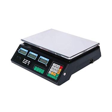 Imagem de Balança Eletrônica Digital Aço Inoxidável Lcd Display De Dupla Face Cálculo De Preço Pesagem Balança De Plataforma De Loja Comercial Para Frutas Vegetarianas, 30kg